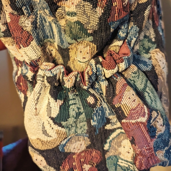 Hug Me Company Tote bag Embroidered Vintage X-Large w/sm separate insert bag - Picture 3 of 5